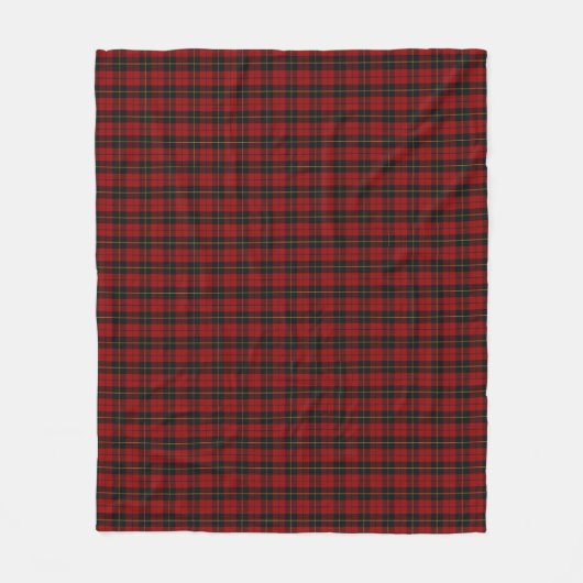 Couverture Polaire Wallace Tartan Scottish Clan Plaid Motif (Devant)