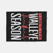 Couverture Polaire Walleye Fishing I Can’t It’s Walleye Season (Devant (Horizontal))