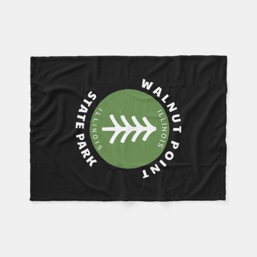 Couverture Polaire Walnut Point State Park Illinois Il Forest Tree Dg (Devant (Horizontal))