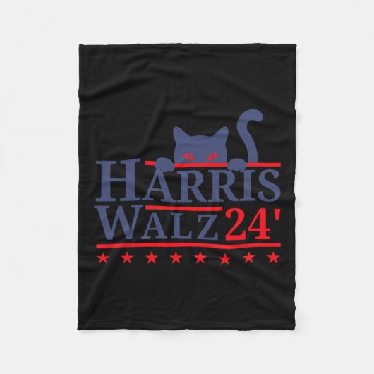Couverture Polaire Waltz 2024 Cat Election Kamala Harris Tim Walz 202 (Devant)