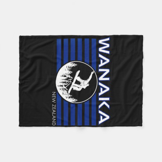 Couverture Polaire Wanaka New Zealand Snowboarding New Zealander Snow (Devant (Horizontal))