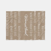 Couverture Polaire "Warm & Loved" Fleece Blanket (Devant (Horizontal))
