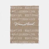 Couverture Polaire "Warm & Loved" Fleece Blanket (Devant)