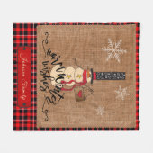Couverture Polaire Warm Winter Warm - Snowman (Devant (Horizontal))