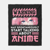 Couverture Polaire Warning May Spontaneously Start Talking About Anim (Devant)
