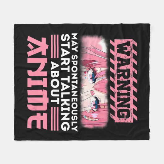 Couverture Polaire Warning May Spontaneously Start Talking About Anim (Devant (Horizontal))