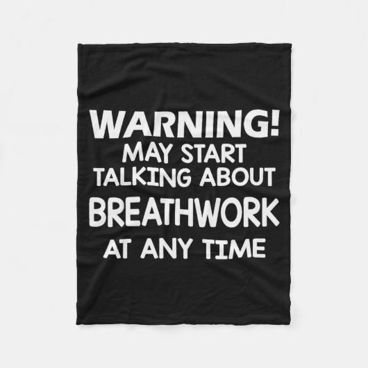 Couverture Polaire Warning May Start Talking About Breathwork At Any (Devant)