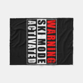 Couverture Polaire Warning Ski Mode Activated 1  (Devant (Horizontal))