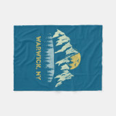 Couverture Polaire Warwick New York Mountain Sunset Sunrise Ny  (Devant (Horizontal))