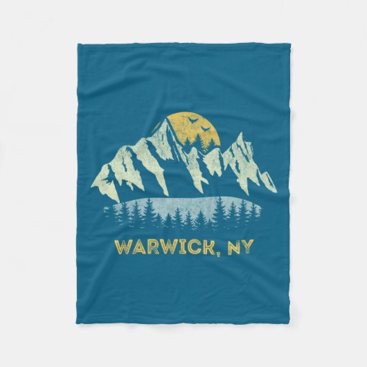 Couverture Polaire Warwick New York Mountain Sunset Sunrise Ny  (Devant)