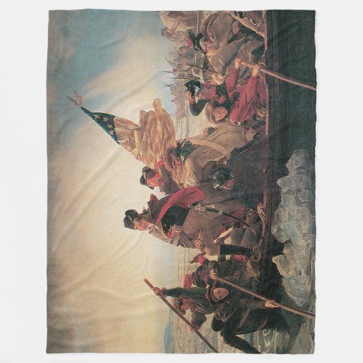 Couverture Polaire Washington Traverser le Delaware par Emanuel Leutz (Devant)