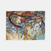 Couverture Polaire Wassily Kandinsky - Composition Cinq Art Abstrait (Devant (Horizontal))