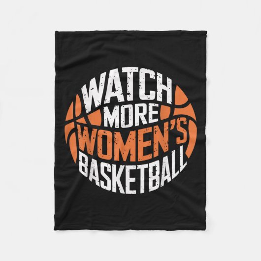 Couverture Polaire Watch More Women’s Basketball Bold Motivational  (Devant)