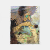 Couverture Polaire Water Baby and Fairy, Jessie Willcox Smith (Devant)