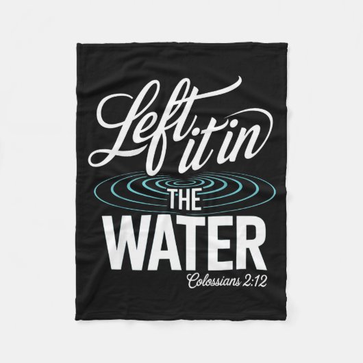 Couverture Polaire Water Baptism Made New In Christ Christian Faith B (Devant)