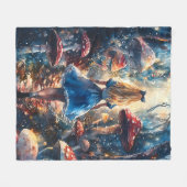 Couverture Polaire Watercolor Alice in Wonderland (Devant (Horizontal))