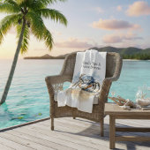 Couverture Polaire Watercolor Beach Crab, personnalisé