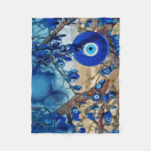 Couverture Polaire Watercolor of Tree Decorated with Nazars (Devant)