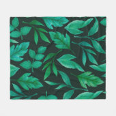 Couverture Polaire Watercolor seamless pattern with hand painted blue (Devant (Horizontal))