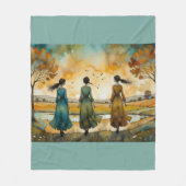 Couverture Polaire watercolor sisters (Devant)