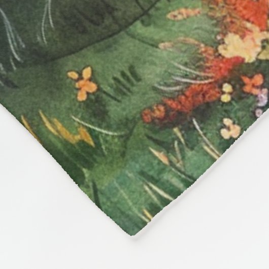 Couverture Polaire Watercolor Summer Mountain (Coin)