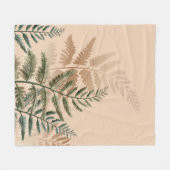 Couverture Polaire Watercolor Trees 4 (Devant (Horizontal))