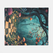 Couverture Polaire Watercolor Whimsical Wonderland Path (Devant (Horizontal))