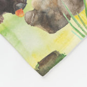 Couverture Polaire Watercolor Woodland (Coin)