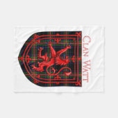 Couverture Polaire Watt Tartan Scottish Plaid Lion Rampant (Devant (Horizontal))