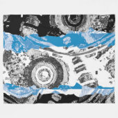 Couverture Polaire Wave Mechanism – Custom Fleece Blanket (Large, 60" (Devant (Horizontal))