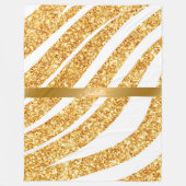 Couverture Polaire Wave Sea Gold Parties scintillant Boho Popular Col (Devant)