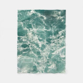 Couverture Polaire Waves Blue Green (Devant)