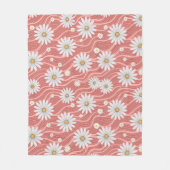 Couverture Polaire Wavy Pink Daisies (Devant)