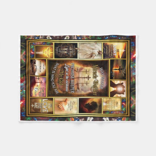 Couverture Polaire Way Maker Miracle Worker Mon Dieu (Devant (Horizontal))