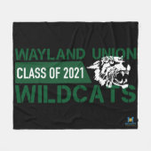 Couverture Polaire Wayland Union Wildcats #3 (Devant (Horizontal))