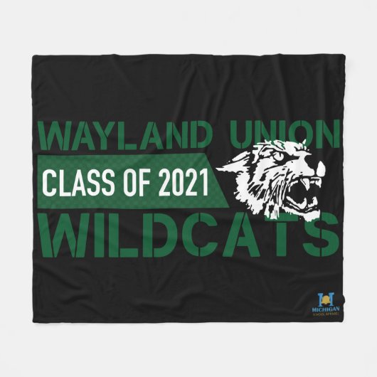 Couverture Polaire Wayland Union Wildcats #3 (Devant (Horizontal))