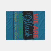 Couverture Polaire We are black history proud juneteenth (Devant (Horizontal))