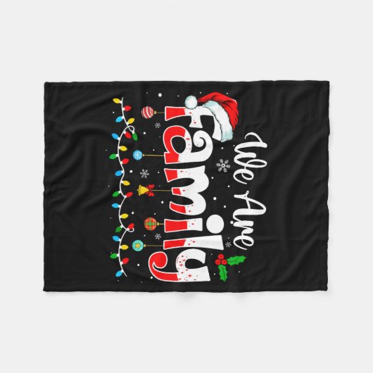 Couverture Polaire We Are Family 2025 Christmas Pajama Funny Matching (Devant (Horizontal))