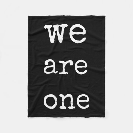 Couverture Polaire We Are One Men Graphic Insre Tee Sitive Message  (Devant)