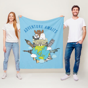 Couverture Polaire We Bare Bears - Adventure Await
