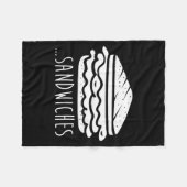 Couverture Polaire We Finish Each Other's Sandwiches Funny Matching  (Devant (Horizontal))