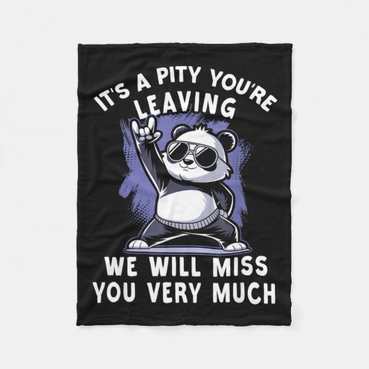 Couverture Polaire We`ll Miss You Farewell Coworker, Office Sendoff & (Devant)