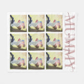 Couverture Polaire We Love Mummy Personalized Mother's Day Cadeau (Devant (Horizontal))