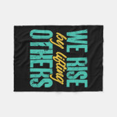 Couverture Polaire We Rise By Lifting Others Motivation Insration Upl (Devant (Horizontal))