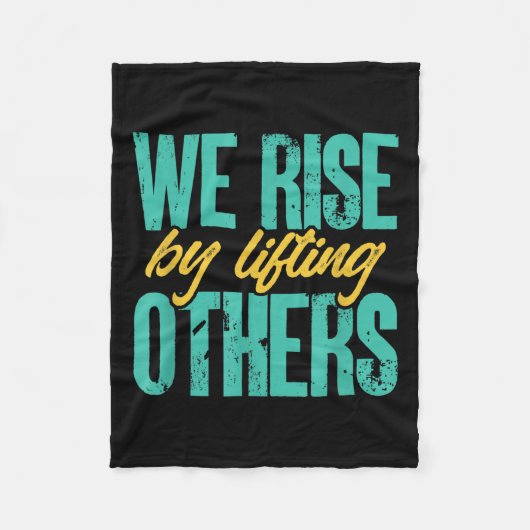 Couverture Polaire We Rise By Lifting Others Motivation Insration Upl (Devant)