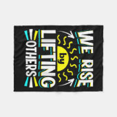 Couverture Polaire We Rise By Lifting Others Sitive Motivational Quot (Devant (Horizontal))