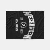 Couverture Polaire Weehawken Nj New Jersey Vintage Throwback (Devant (Horizontal))