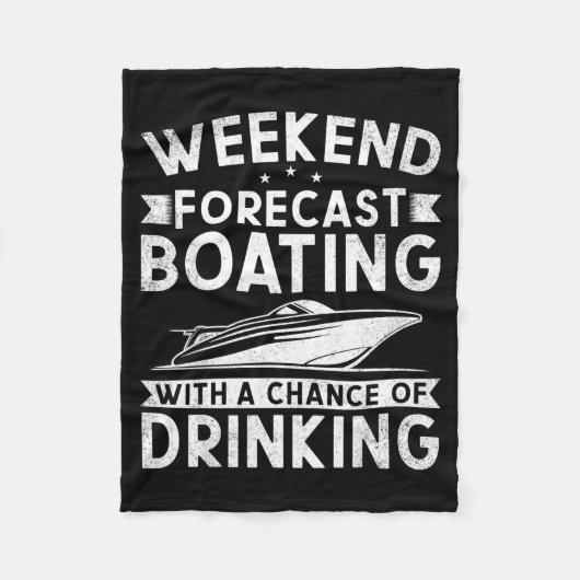 Couverture Polaire Weekend Forecast Boating With A Chance Of Drinking (Devant)