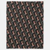 Couverture Polaire Weenie Le Peuple Dachshund 4 juillet (Devant)