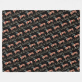 Couverture Polaire Weenie Le Peuple Dachshund 4 juillet (Devant (Horizontal))
